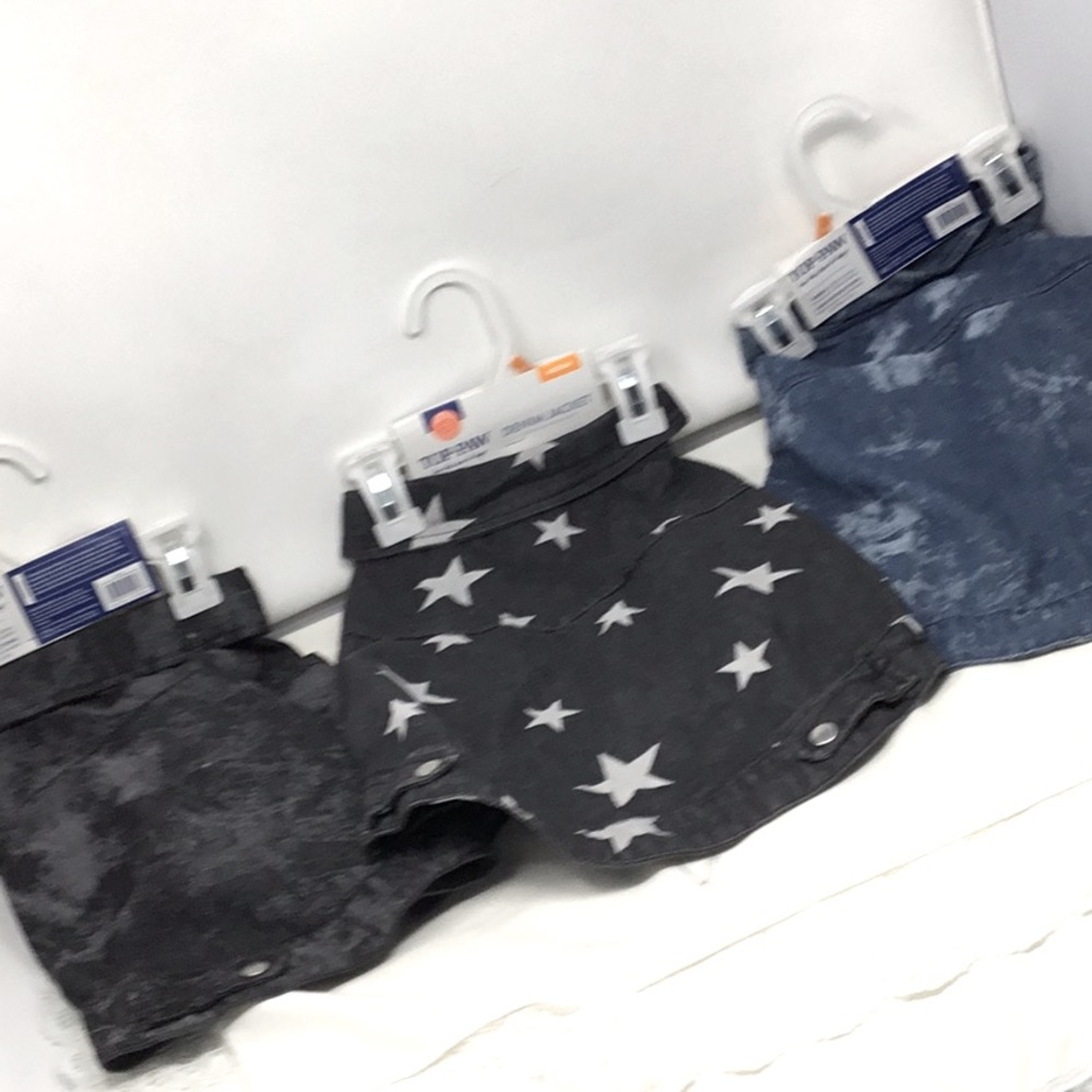 Top paw denim jacket, size medium, set of three new